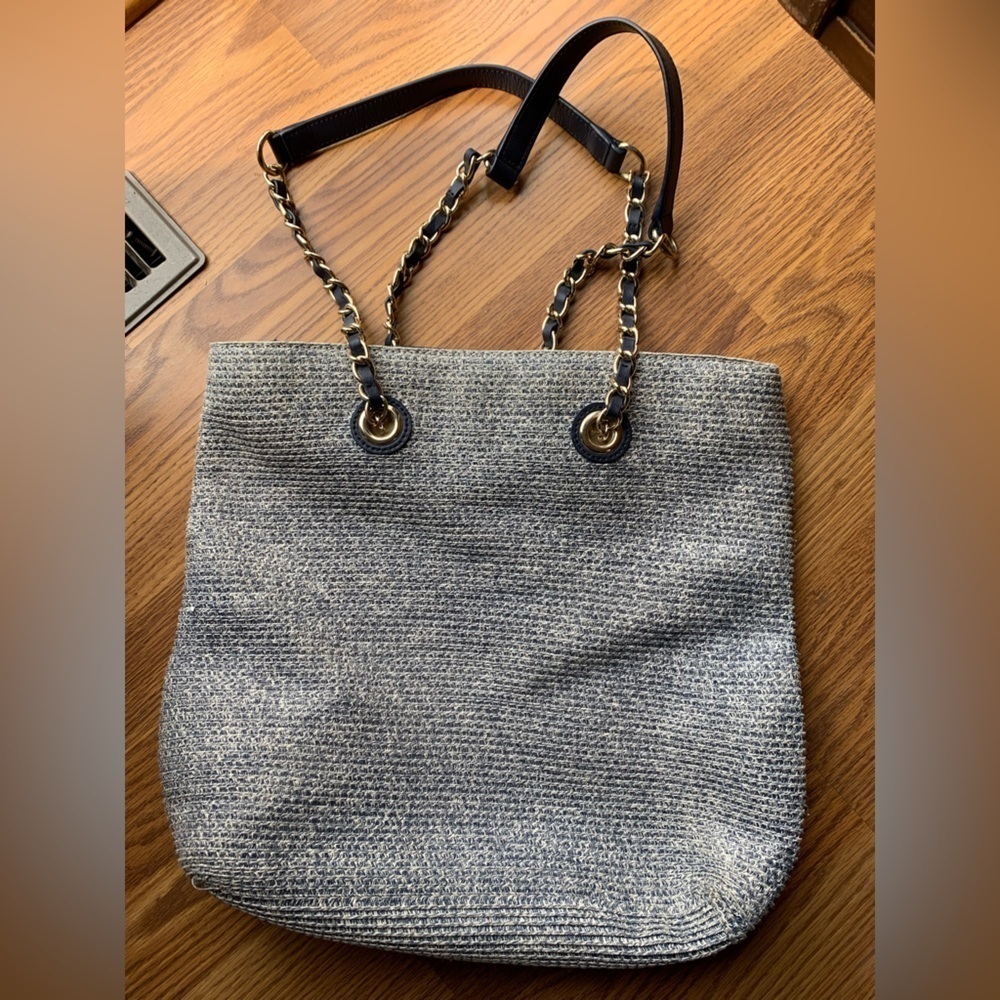Talbots Purse Bag Large Shoulder Handbag Women Accessories Blue Designer